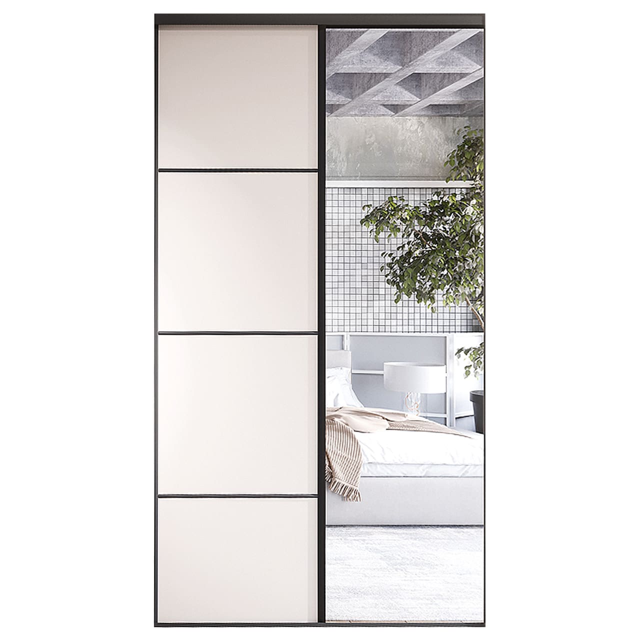 Posuvné dveře ke skříni MERV F6 120 kašmír