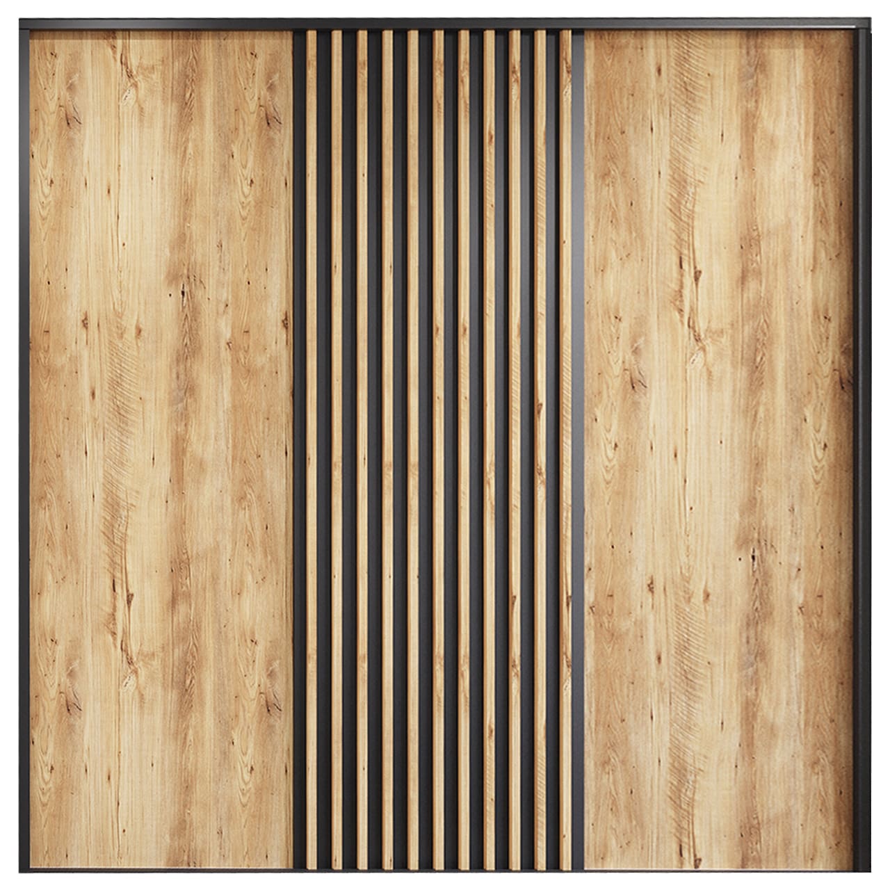 Posuvné dveře ke skříni MERV F7 180 dub wotan / černé