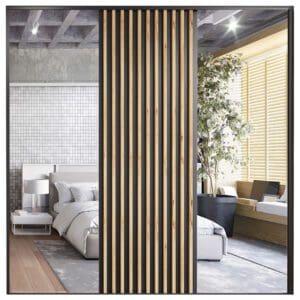 Posuvné dveře ke skříni MERV F8 180 dub wotan / černé