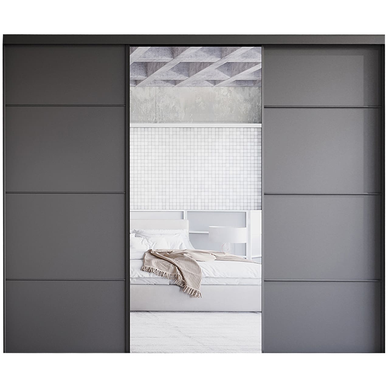 Posuvné dveře ke skříni MERV F6 250 černé