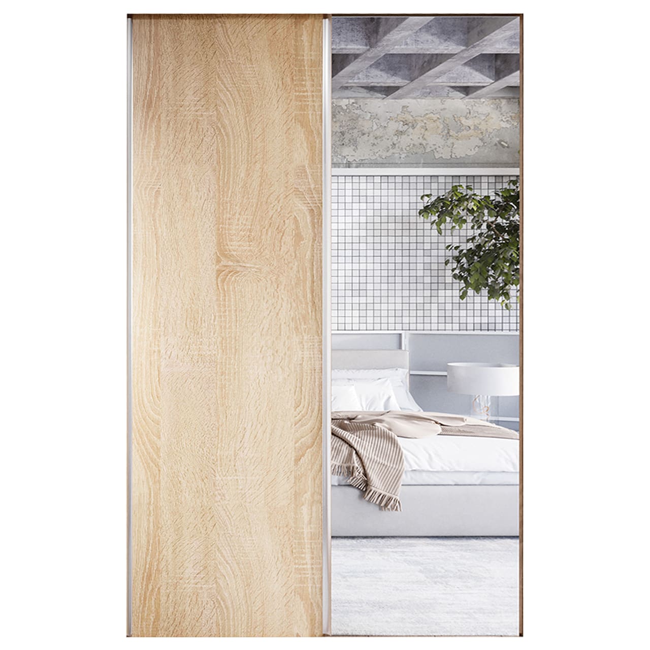 Posuvné dveře ke skříni MERV F1 120 sonoma