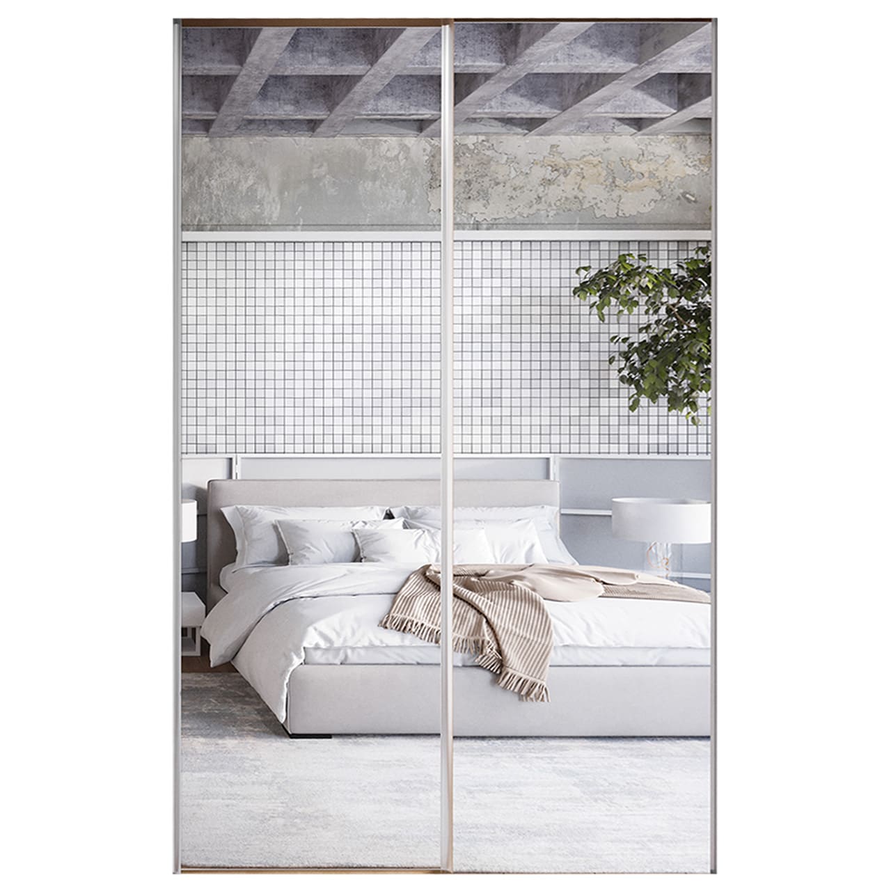 Posuvné dveře ke skříni MERV F2 120 zrcadla