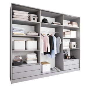 Skříň otevřená MERV K7 270 šedá