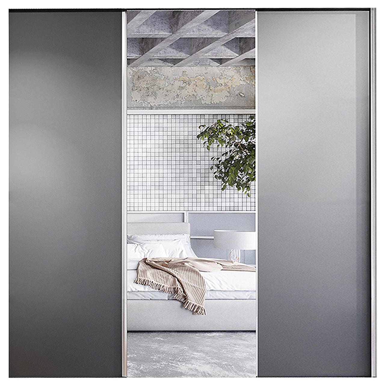 Posuvné dveře ke skříni MERV F1 180 černé