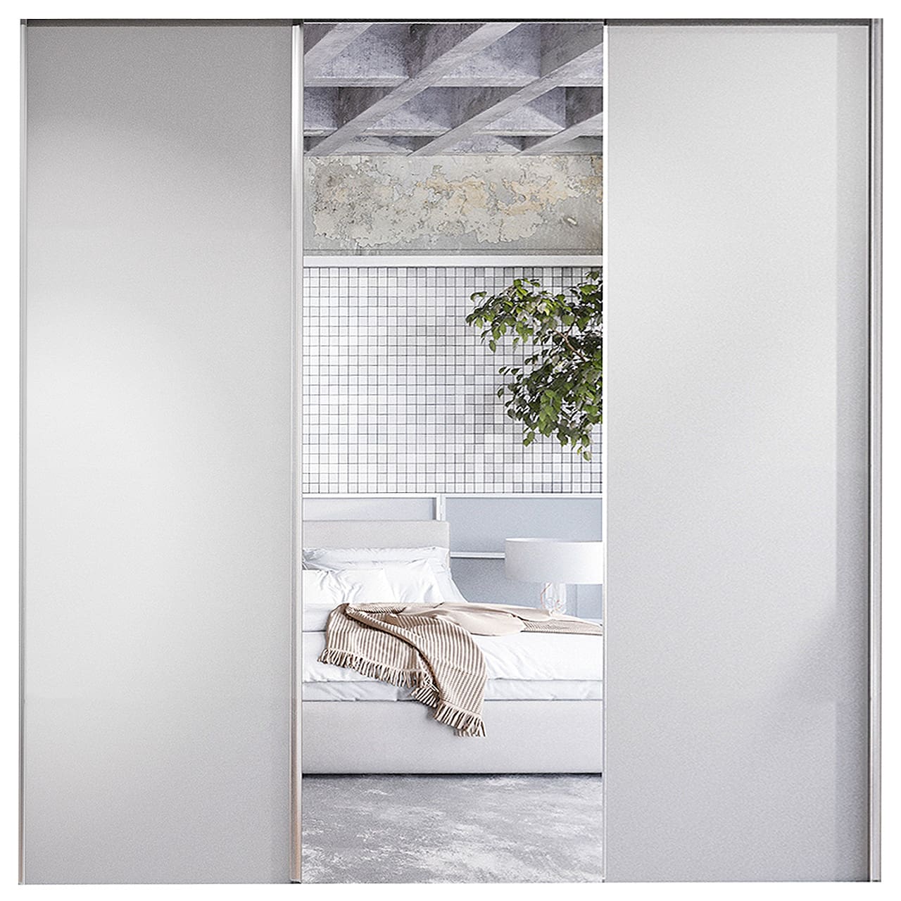 Posuvné dveře ke skříni MERV F1 180 šedé