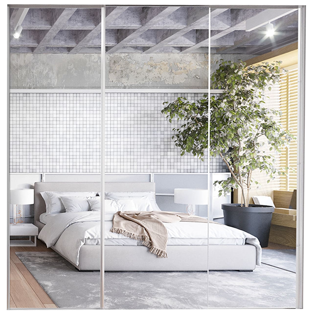 Posuvné dveře ke skříni MERV F2 180 zrcadla