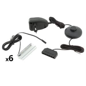 LED osvětlení 6 polic - bílá