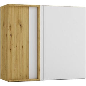 Rohová horní skříňka WNP ELLEN 24 dub artisan / šedá