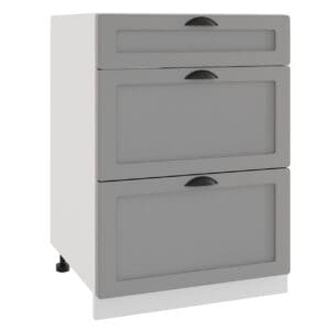 Dolní skříňka ADELINE D60 S/3 šedý mat