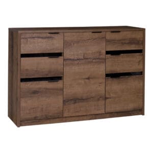 Komoda DENVI DV05 dub monastery /černý lesk