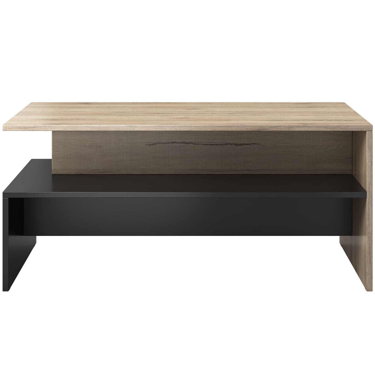 Konferenční stolek BORA 99 san remo světlý / černý - Obrázek 2