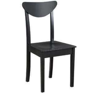 Černá dřevěná židle DK53