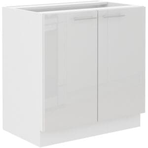 Dolní skříňka pod dřez 80 LAURA 01 bílý lesk