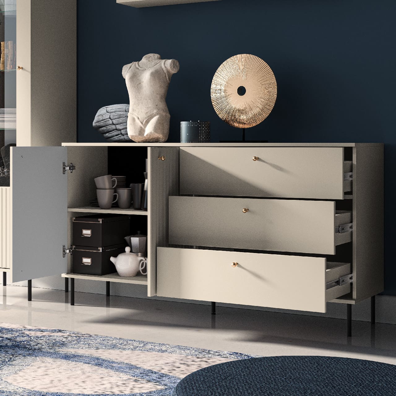 Komoda ALVARO 04 kašmír - Obrázek 6