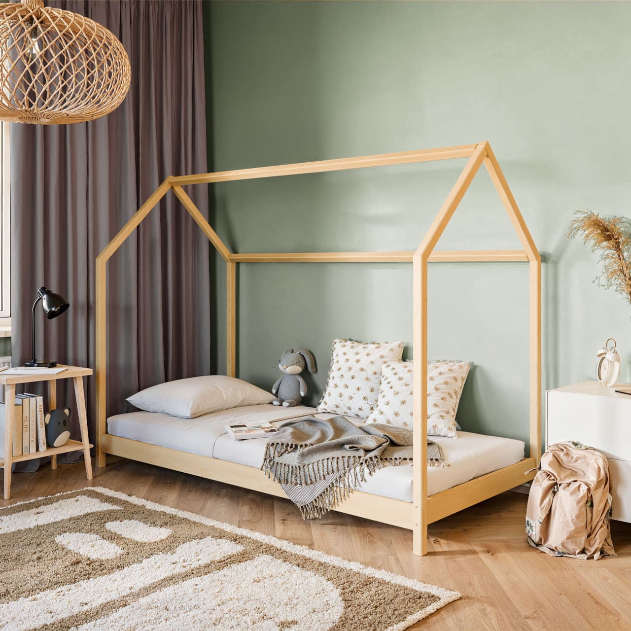 Dřevěná postel LUKE 100x200 - Obrázek 7