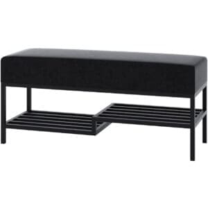 Předsíňová lavice ARAD 100cm černá / kronos 07