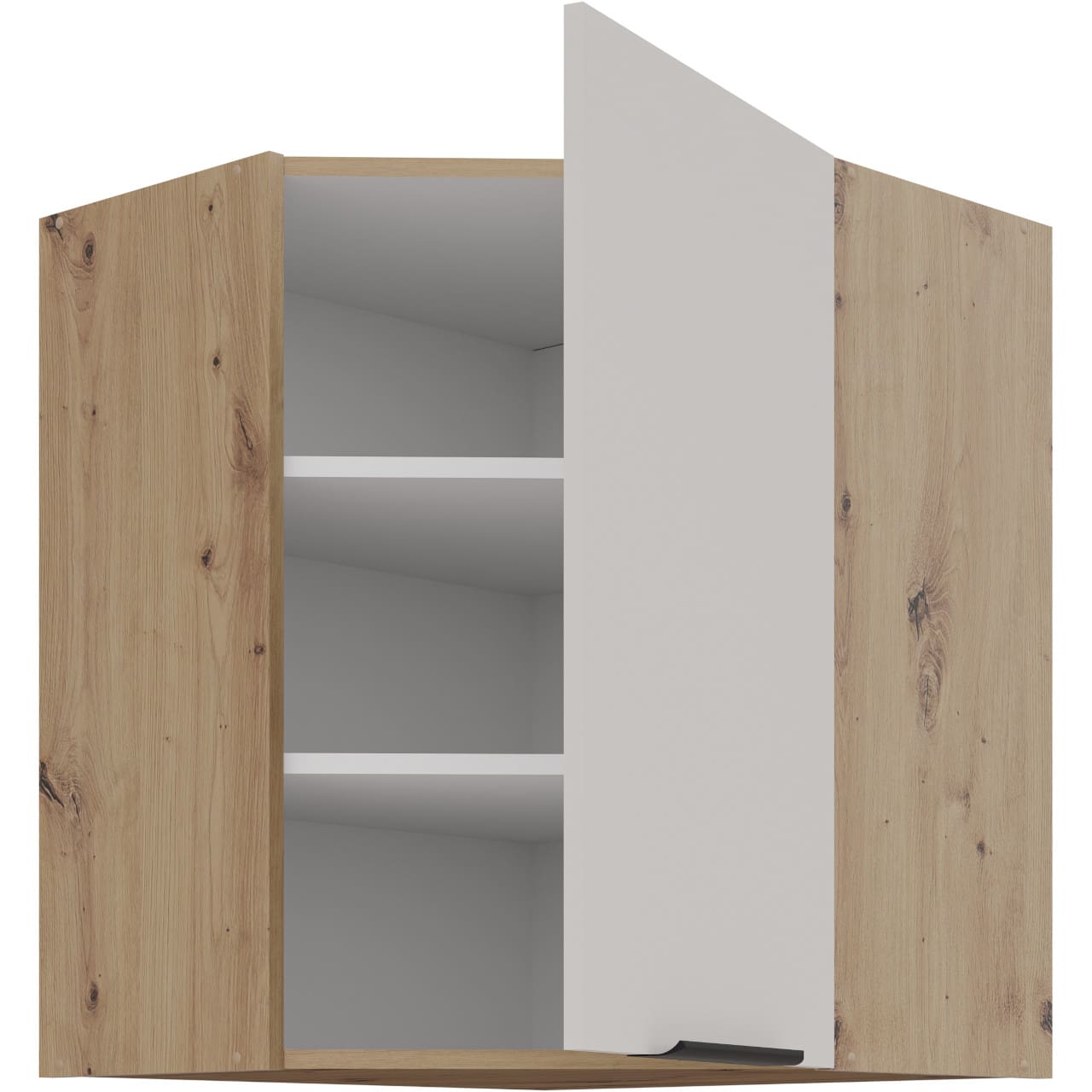 Skříňka horní rohová 60 IBARA 24 Dub Artisan / Kašmír - Obrázek 2