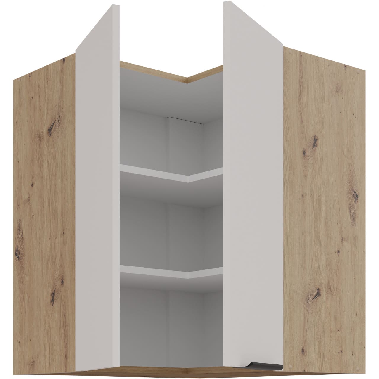 Skříňka horní rohová 60 IBARA 26 dąb artisan / kaszmir - Obrázek 2