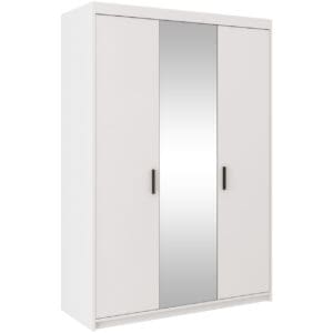 Skříň se zrcadlem ELENI 3D bílá