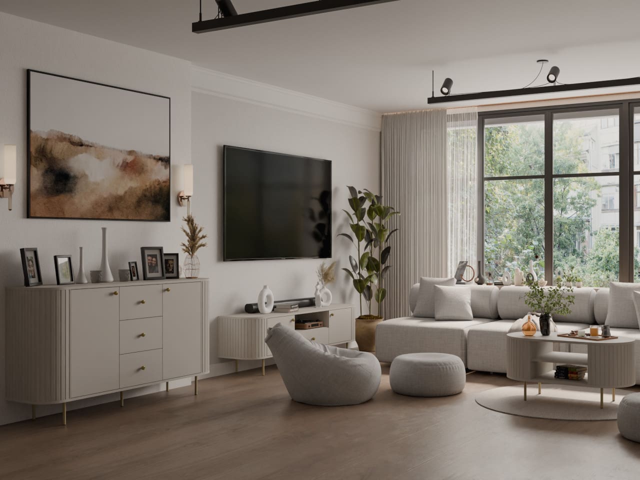 Komoda RTV NARITA 04 béžová písková - Obrázek 8