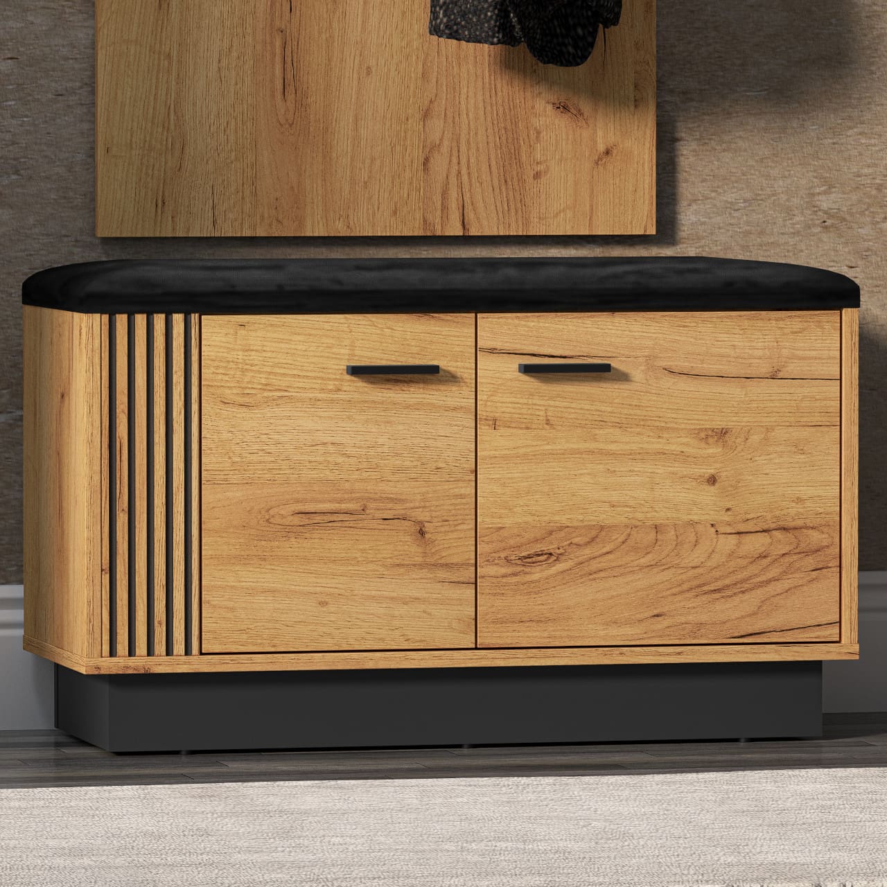 Botník URSA 17 dub craft zlatý + černý - Obrázek 4