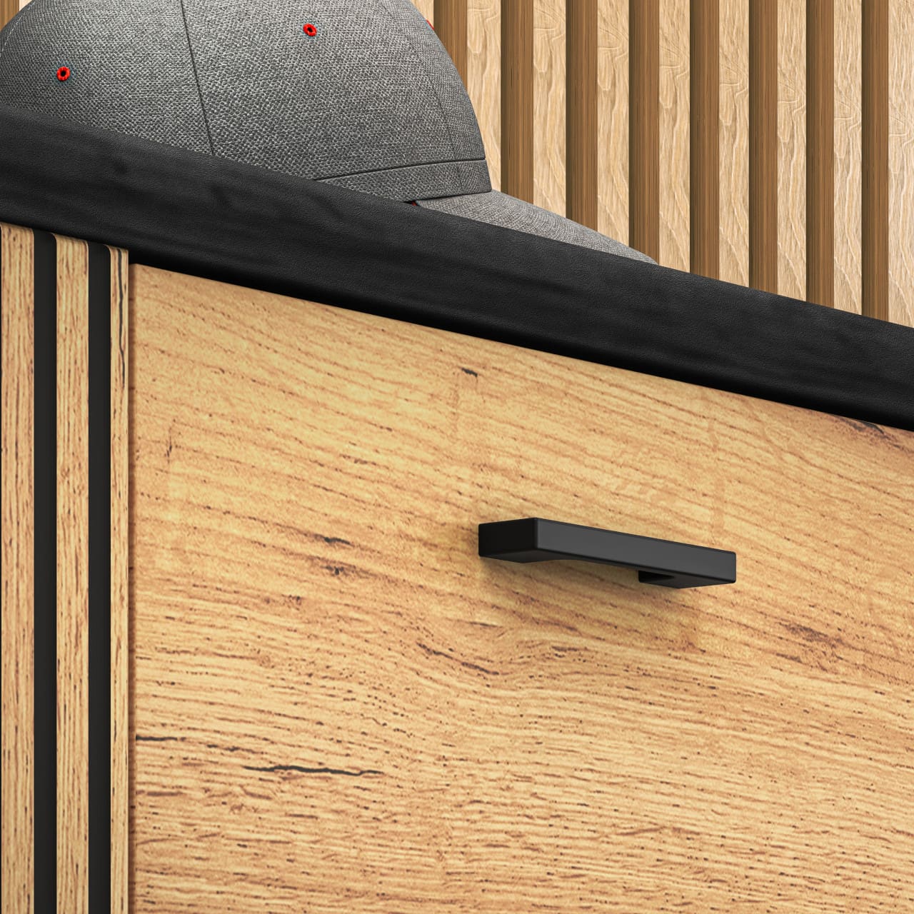 Botník URSA 17 dub craft zlatý + černý - Obrázek 6