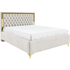 Čalouněná postel TOBAGO 140x200 zlatý / fresh 01