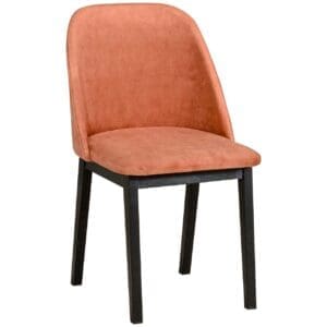 Čalouněná židle DK27 s černými nohami