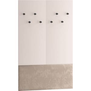 Čalouněný věšák FLEUR 07 kašmír + béžová