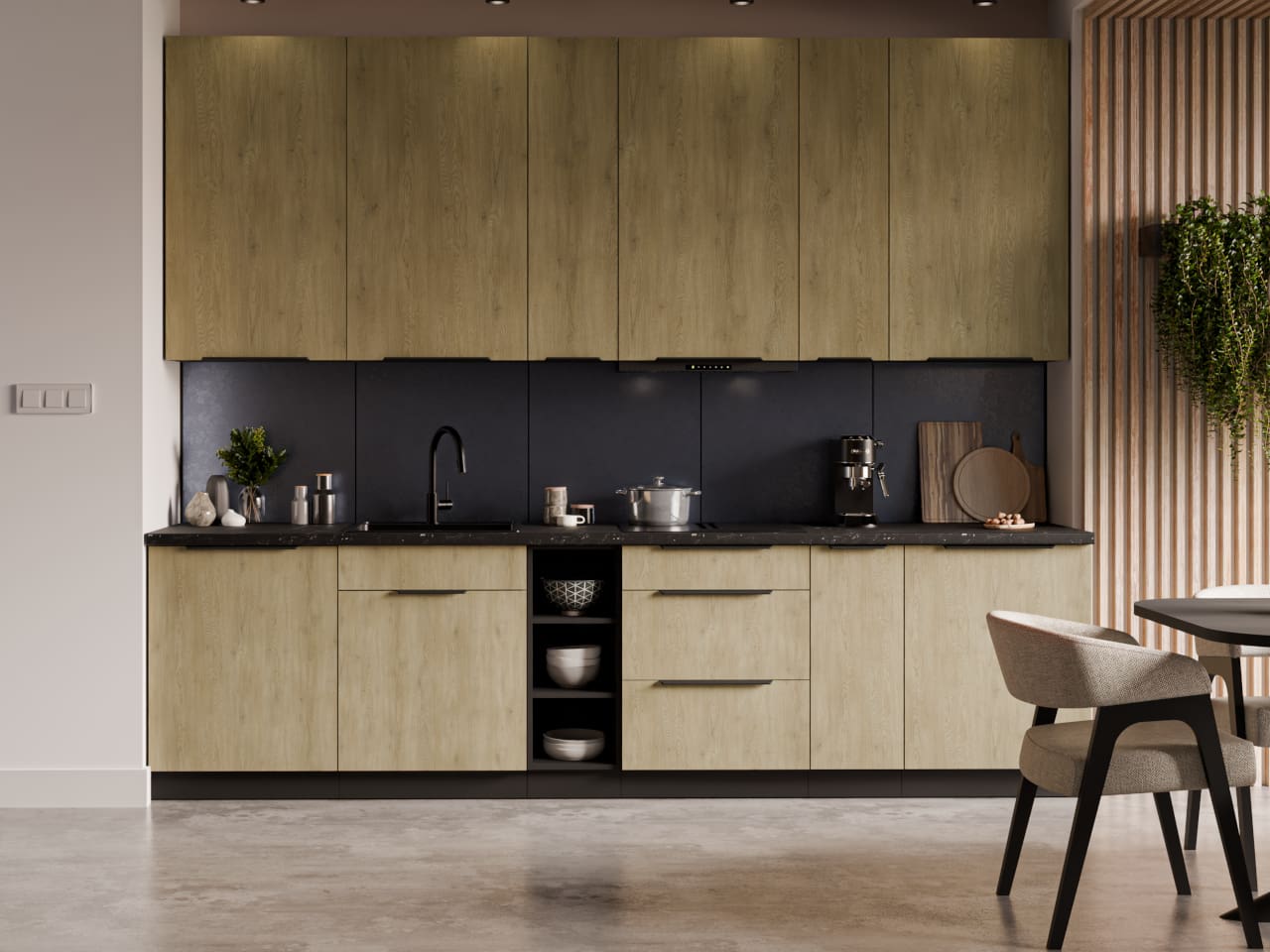 Čelo k myčce 45 CAMERON 55 černá / dub cremona - Obrázek 4