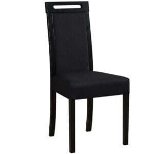 Černá čalouněná židle DK33 s látkou 13B