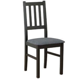 Černá židle DK4 s grafitovou látkou 8B