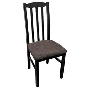 Černá židle DK48 s tmavým sedákem 22B