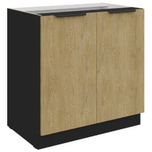 Dolní skříňka 80 CAMERON 03 černá / dub cremona