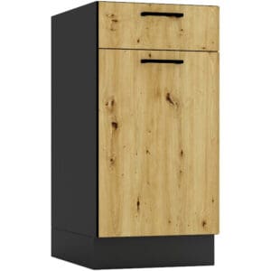 Dolní skříňka D40S ELLEN 09 grafit / dub artisan