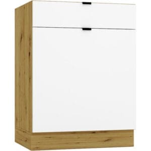 Dolní skříňka D60S ELLEN 05 dub artisan / bílá