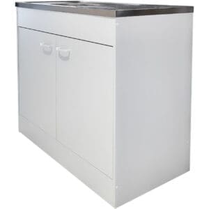 Dolní skříňka + dřez 100cm SIMPLE II bílý mat