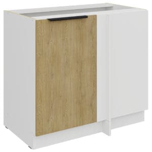 Dolní skříňka rohová 105 CAMERON 15 bílý / dub cremona