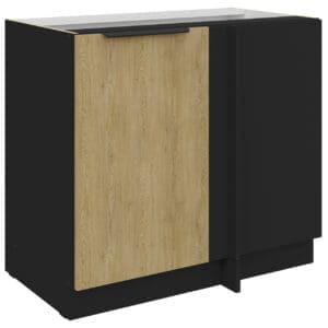 Dolní skříňka rohová 105 CAMERON 15 černá / dub cremona