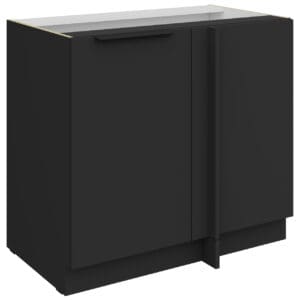 Dolní skříňka rohová 105 ERIS 15 černý mat / černý