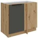 Dolní skříňka rohová 105 ERIS 15 dub artisan / grafit AFM