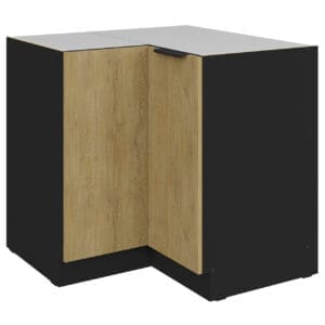 Dolní skříňka rohová CAMERON 16 černá / dub cremona