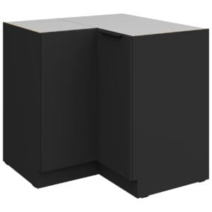 Dolní skříňka rohová ERIS 16 černý mat / černý