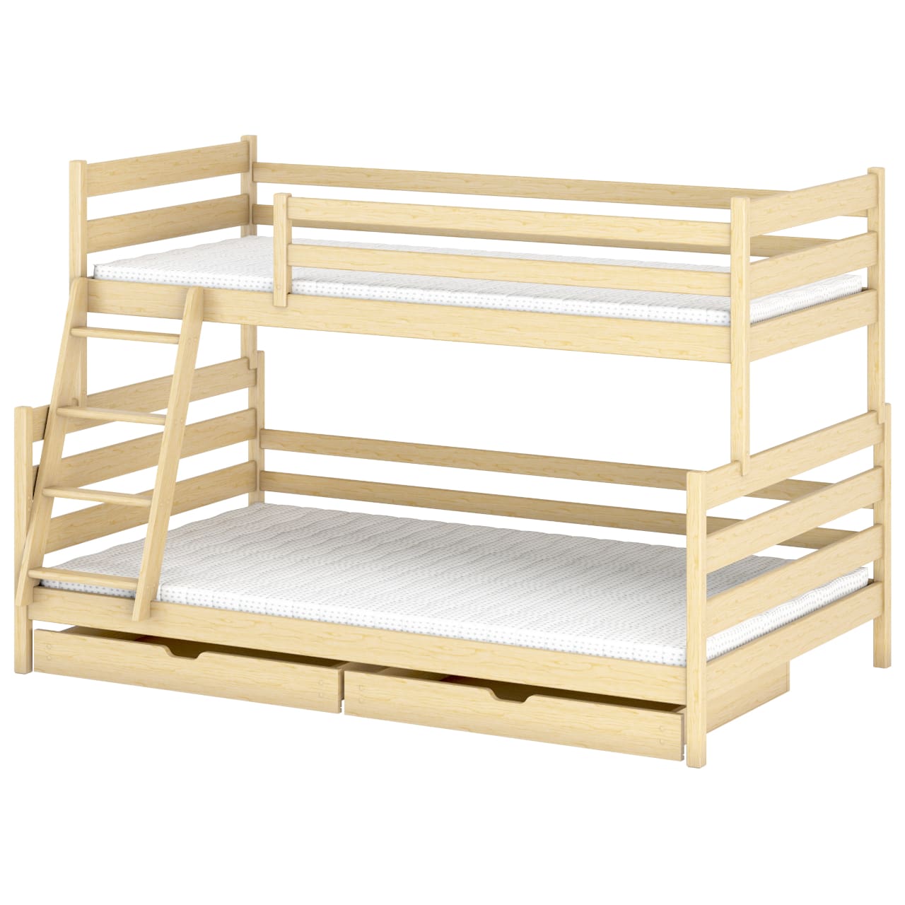 Dřevěná patrová postel ASFI 120x200 - Obrázek 9