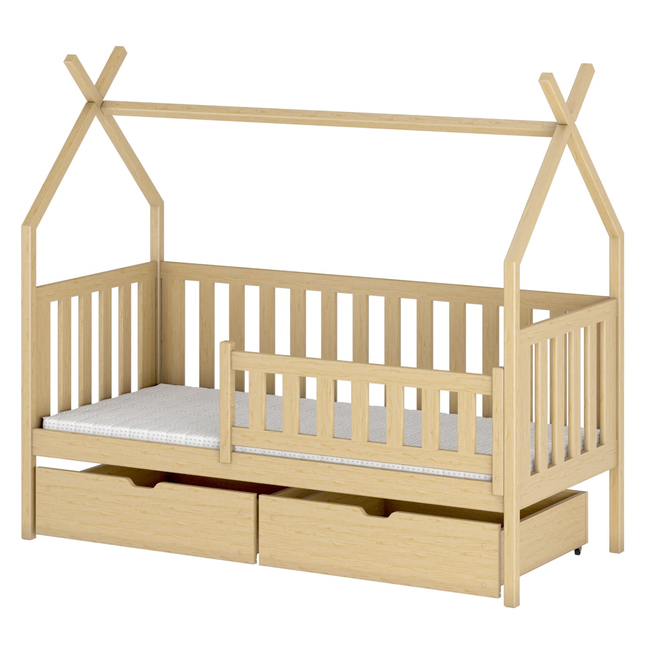 Dřevěná postel JERRY 80x180 - Obrázek 2