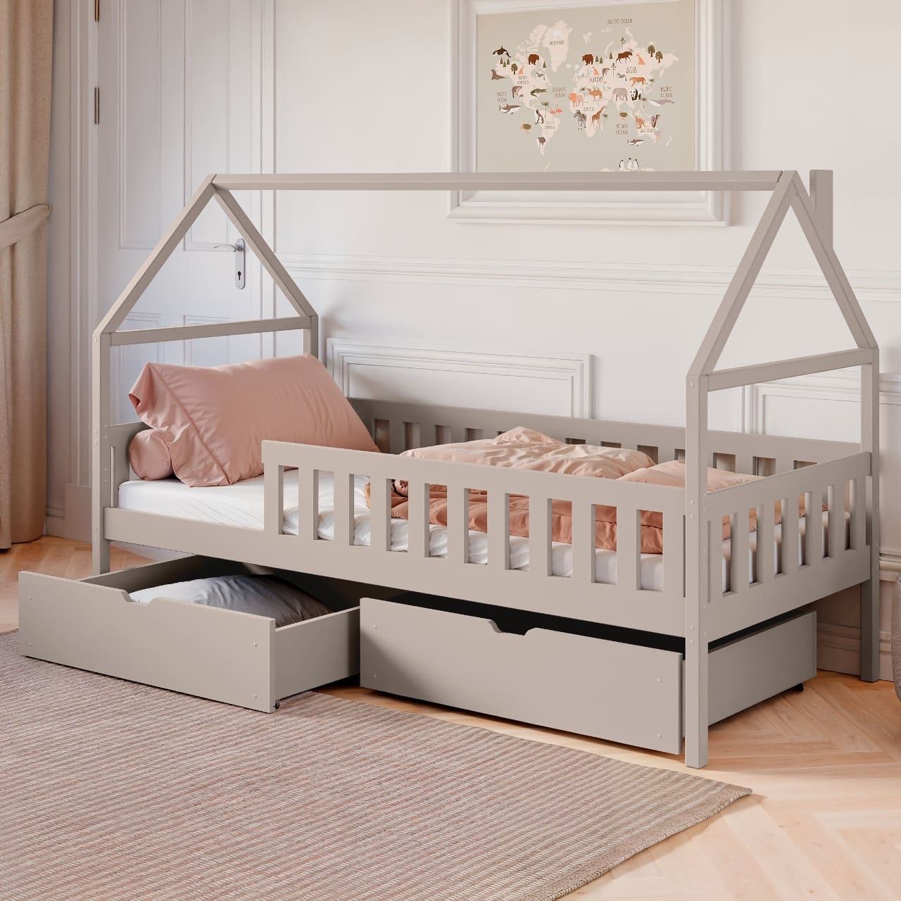 Dřevěná postel CASA 80x160 - Obrázek 19