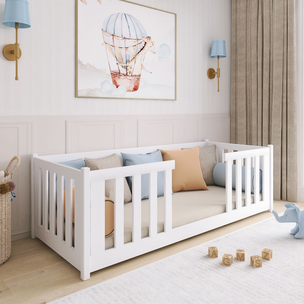 Dřevěná postel ROFE 80x180 - Obrázek 8