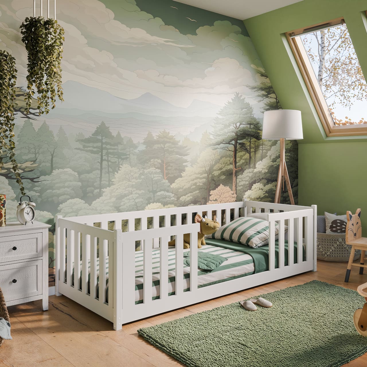 Dřevěná postel ROFE 80x180 - Obrázek 9