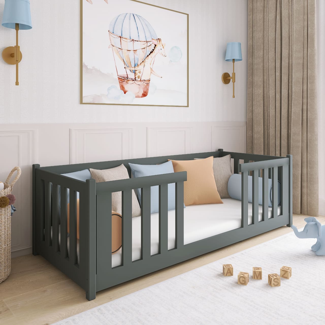 Dřevěná postel ROFE 80x180 - Obrázek 10