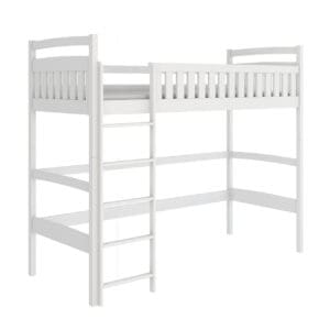 Dřevěná vyvýšená postel pro jednu osobu KIMBERLY 80x180